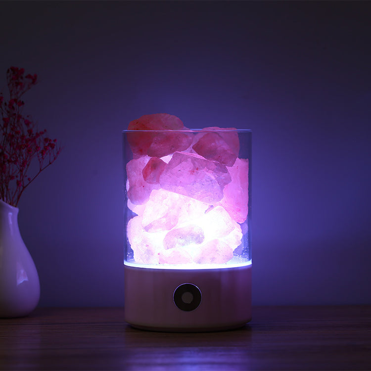 Lumière cristalline USB – Lampe LED en Cristal de Sel Himalayen