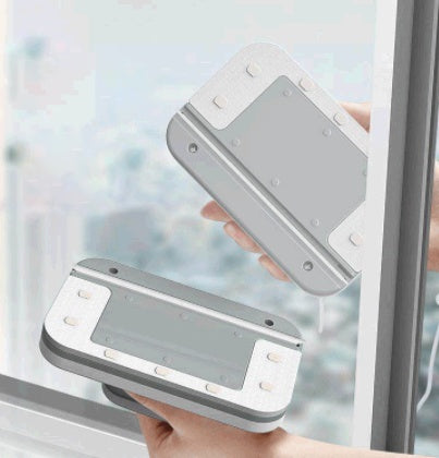 Lingette magnétique double face nettoyage vitres – Outil efficace