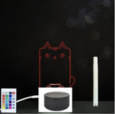 Panneau acrylique 3D – Tableau LED pour messages lumineux