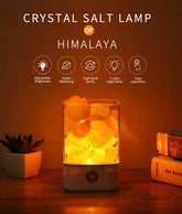 Lumière cristalline USB – Lampe LED en Cristal de Sel Himalayen