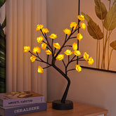 Table Lamp Flower Tree Rose Lamps Fairy Desk Night Lights USB 