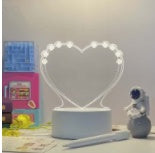 Panneau acrylique 3D – Tableau LED pour messages lumineux