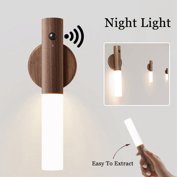 Bois Magnétique USB LED Automatique – Lampe Murale à Détection PIR