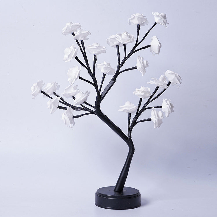 Table Lamp Flower Tree Rose Lamps Fairy Desk Night Lights USB 