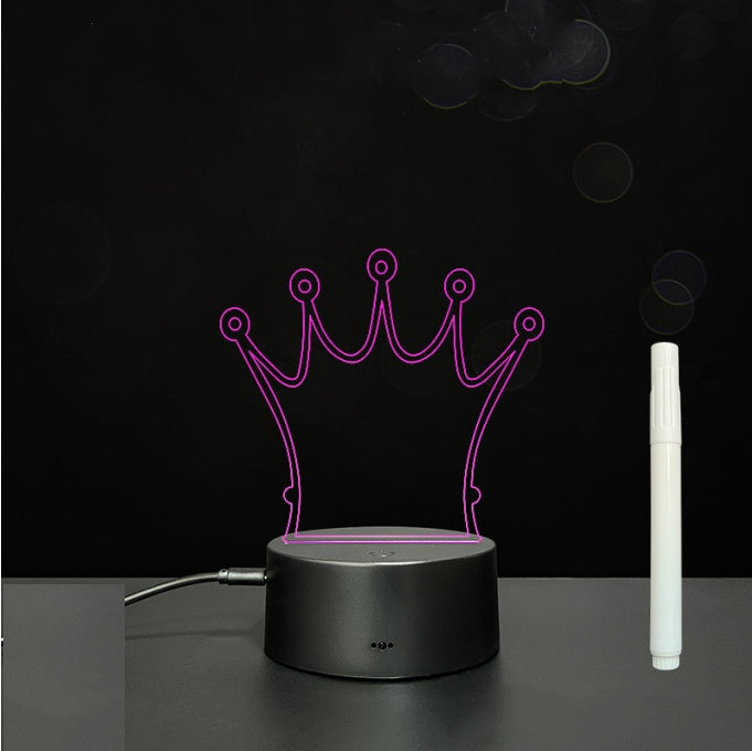 Panneau acrylique 3D – Tableau LED pour messages lumineux