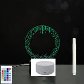 Panneau acrylique 3D – Tableau LED pour messages lumineux
