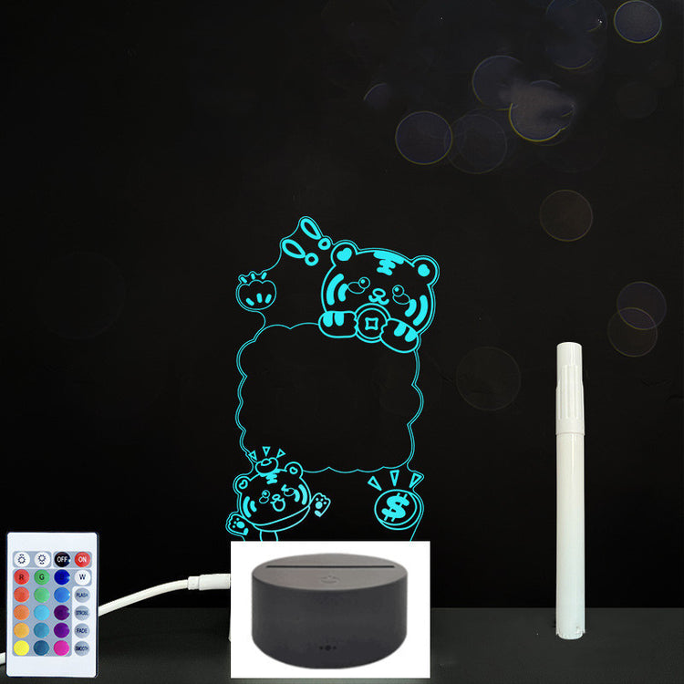 Panneau acrylique 3D – Tableau LED pour messages lumineux