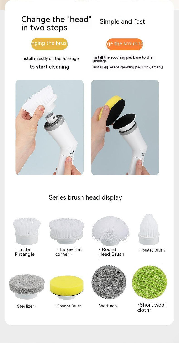 Brosse de Nettoyage Électrique – Scrubber Puissant