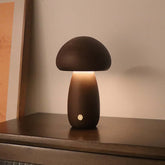 Veilleuse LED champignon en bois–Wooden Mushroom LED Night Light 